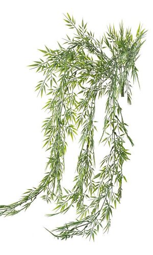 32" MINI BAMBOO HANGING BUSH FROSTED GREEN