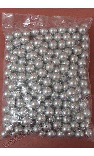 16MM ABS PEARL BEADS SILVER PKG(500g)