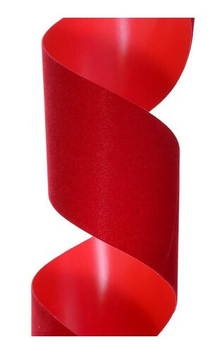 2.5" X 25YDS VEL-PRUF RIBBON HOLIDAY RED