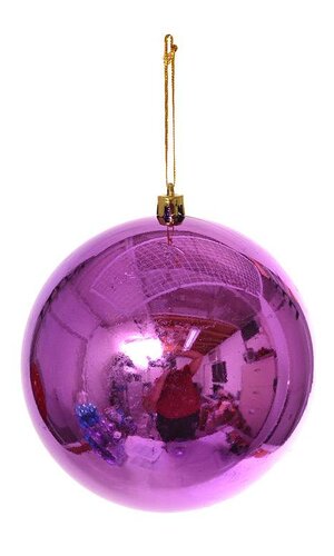 120mm Shiny Plastic Ball Purple Pkg/2
