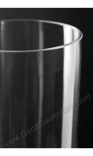 5" X 28" CYLINDER GLASS VASE CLEAR CS/4