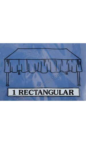 54" X 104" RECTANGULAR TABLE COVER BLUE