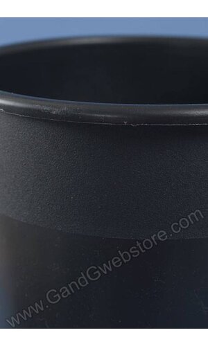 8.25" X 15.25" ROUND PLASTIC COOLER BUCKET BLACK