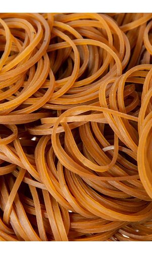 38 x 2MM RUBBER BAND (1LB PCK)(BROWN)