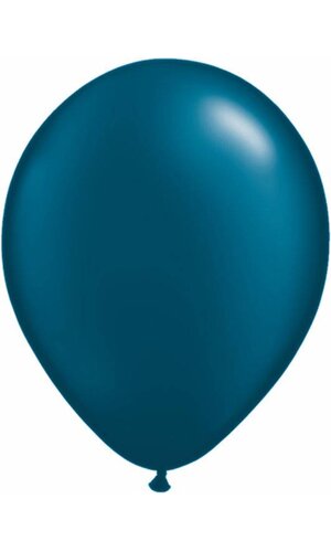 5" ROUND LATEX BALLOON PEARL MIDNIGHT BLUE PKG/100