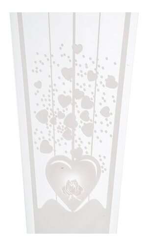 19.5"x 5.5"x 2.5" FLORAL SLEEVES (PK100)(CLEAR/WHITE)