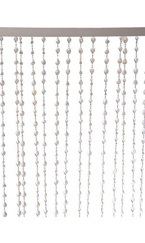 36" x 8FT ACRYLIC TWISTED BEAD STRAND BACKDROP CLEAR