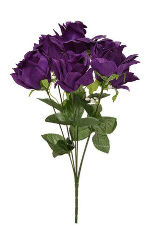 16" Printing Rose Bush Purple