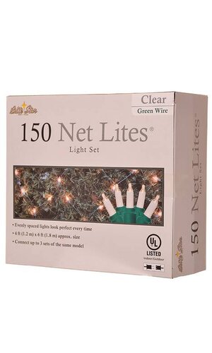 4 FT X 6 FT  NET LITES GREEN/WIRE CLEAR