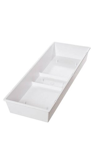16" RECTANGLE CONTAINER WHITE
