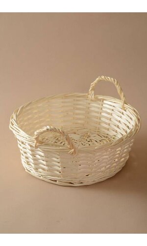 11.5" ROUND WILLOW TRAY NATURAL
