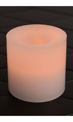 2" X 2" FLAME LESS CANDLE WHITE