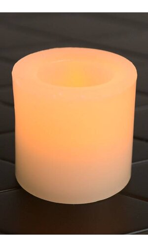 2" X 2" FLAMELESS CANDLE IVORY