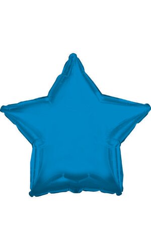 18" FOIL STAR BALLOON BLUE PKG/10