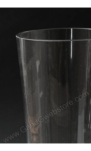 4.25" X 16" GLASS VASE CLEAR