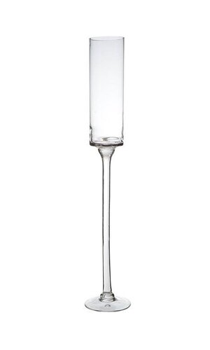 2.5" X 19.75" STEM GLASS CLEAR