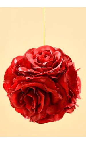 100MM ROSE BALL RED