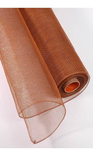 21" X 10YDS FLORAL MESH CURRY BROWN