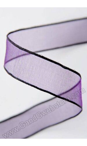 5/8" X 25YDS ENCORE WIRED RIBBON AUBERGINE