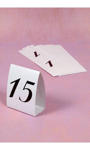 NUMBERED TABLE TENTS 1-15 PKG/15