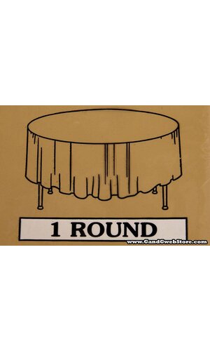 RECTANGULAR/ROUND PLASTIC TABLE COVER GOLD