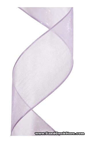 1.5" X 25YDS WIRED SHEER RIBBON LAVENDER