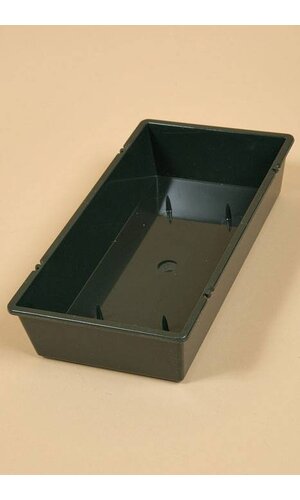 10.25" X 5.25" X 2" RECTANGLE CONTAINER GREEN PKG/6