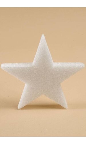 12" STYROFOAM STAR WHITE