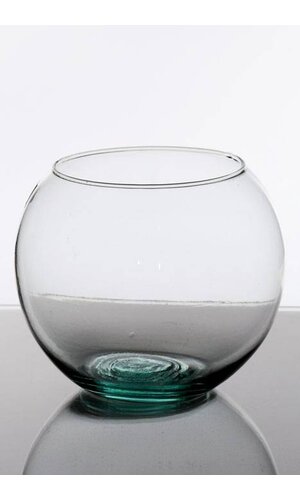 6.5" BUBBLE GLASS BALL CRYSTAL CLEAR