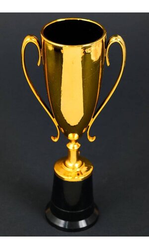 8.5" TROPHY CUP AWARD GOLD/BLACK