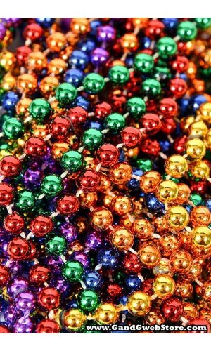 33" PARTY BEADS ASSORTED PKG/12
