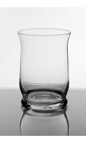 8" HURRICANE GLASS VASE CLEAR