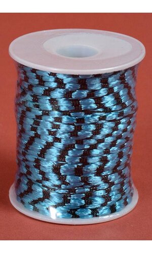 3MM X 50YDS KNOT CORD BLACK/TURQUOISE