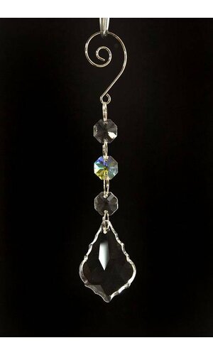 6.5" X 50MM CRYSTAL DROP HANGING CLEAR