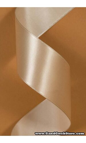 1-1/2" X 25YDS WIRED CONTESSA RIBBON CHAMPAGNE