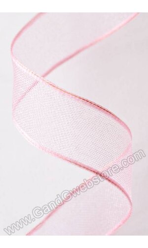 5/8" X 25YDS ENCORE WIRED RIBBON LIGHT PINK