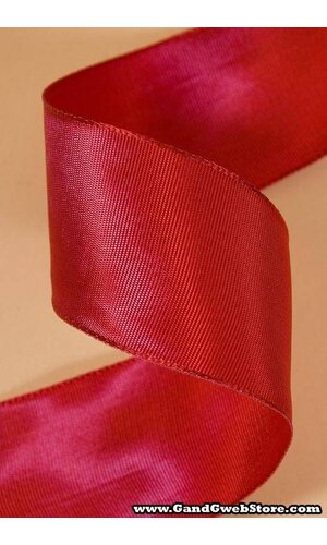 1.5" X 10YDS LYON WIRED RIBBON CARIBBEAN RED