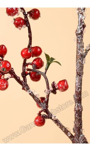 43" ICED BERRY BRANCH RED