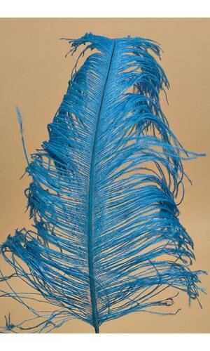 18"- 22" SINGLE OSTRICH FEATHER TURQUOISE