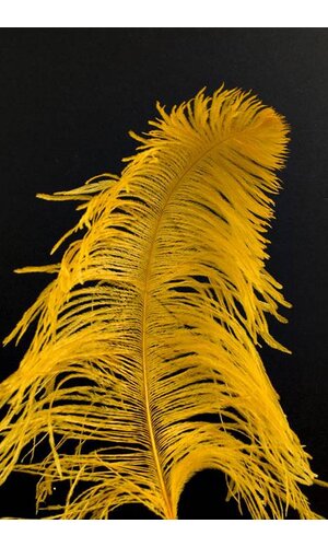 14"-16" SINGLE OSTRICH FEATHER GOLD