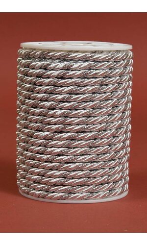 5MM X 20YDS CORD SILVER/SILVER
