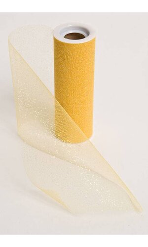 6" X 10YDS SPARKLE TULLE YELLOW