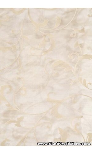 54" X 108" PRINTED SATIN TABLE COVER CREAM