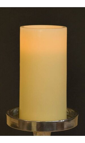 3" X 6" FLAMELESS CANDLE IVORY