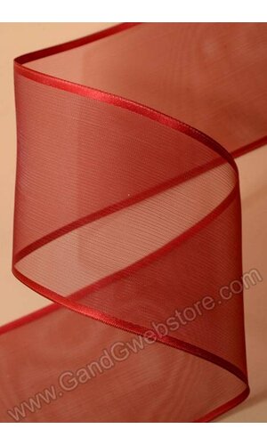 3" X 15YDS ARABESQUE WIRED RIBBON RED