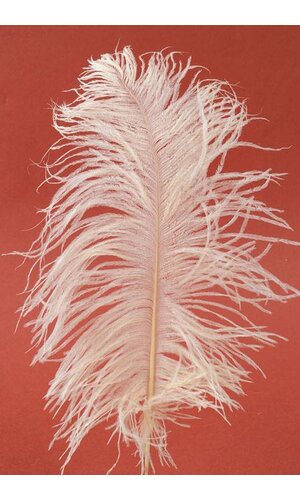 14" - 16" OSTRICH FEATHER IVORY PKG/12