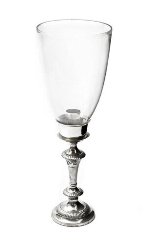 15-1/2"CANDLE LAMP W/GLASS GLOBE