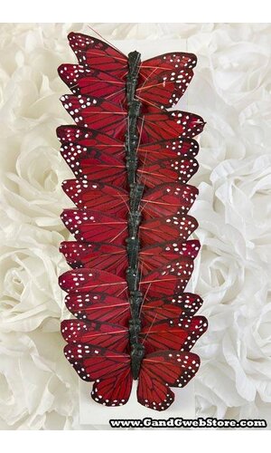 3'' BUTTERFLY RED PKG/12