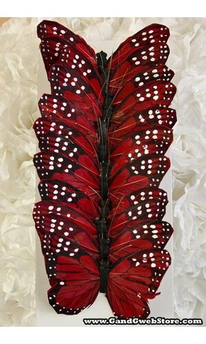 5'' BUTTERFLY RED PKG/12