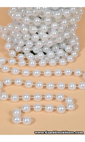 12MM X 10YDS PEARL GARLAND WHITE